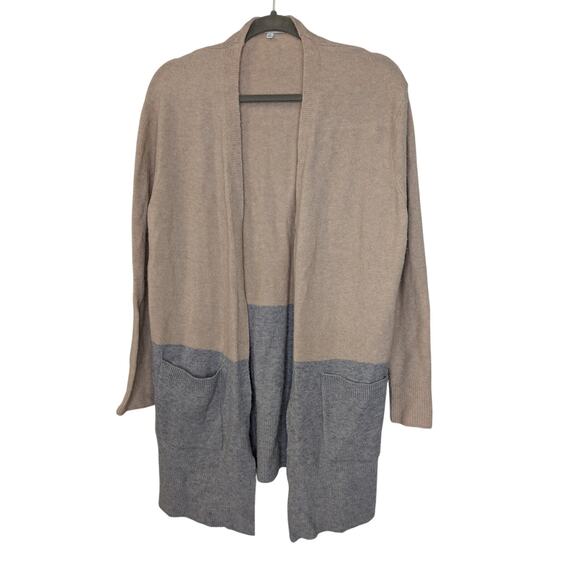 MADEWELL Merino Alpaca Blend Long Line Color Blocked Cardigan Womens Size Medium - Picture 1 of 6